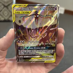 2020 POKEMON SM BLACK STAR PROMO TAG TEAM POWERS COLL ESPEON & DEOXYS GX - Image 2