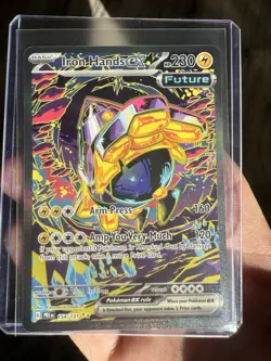 Pokemon TCG Iron Hands EX Prismatic Evolutions 154/131 Near Mint Pack Fresh DR - Image 1