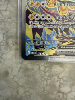 Pokemon TCG Iron Hands EX Prismatic Evolutions 154/131 Near Mint Pack Fresh DR - Image 4