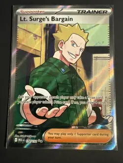 2025 Pokemon Mega Evolution - MEG EN Lt. Surge's Bargain - Image 1