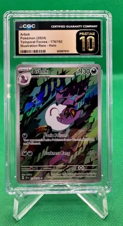 2024 Pokemon SV Temporal Forces TEF EN Arbok #176/162 CGC Pristine 10 - Image 1