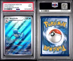 2023 Pokemon 151 - Wartortle #171 ** ILLUSTRATION RARE ** PSA 9 - MINT - Image 1