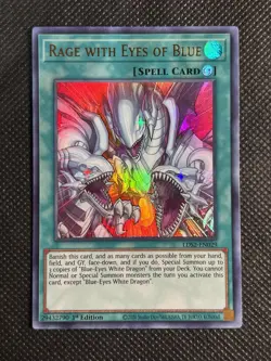 YuGiOh! - Rage with Eyes of Blue LDS2-EN029 Ultra Rare 1st Edition Near Mint - Image 1