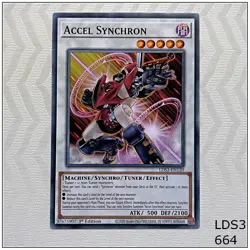 Accel Synchron - LDS3-EN120 - Common 1st Edition Yugioh - Image 1
