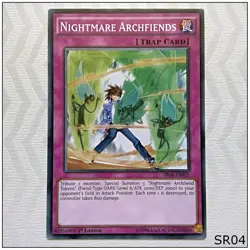 Nightmare Archfiends - SR04-EN035 - Common 1st Edition Yugioh - Image 1