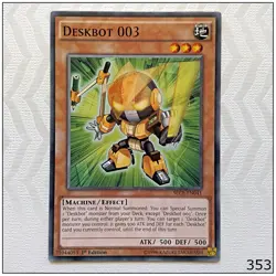 Deskbot 003 - SECE-EN041 - Common 1st Edition Yugioh - Image 1