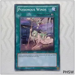 Poisonous Winds - PHSW-EN062 - Common 1st Edition Yugioh - Image 1