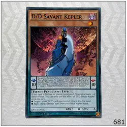 D/D Savant Kepler - DOCS-EN092 - Common 1st Edition Yugioh - Image 1