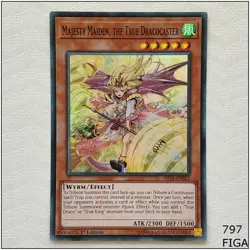 Majesty Maiden, the True Dracocaster - FIGA-EN052 - Super Rare 1st Edit Yugioh - Image 1