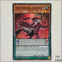 Amorphage Lechery - FIGA-EN055 - Super Rare 1st Edition Yugioh - Image 1