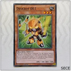Deskbot 003 - SECE-EN041 - Common 1st Edition Yugioh - Image 1