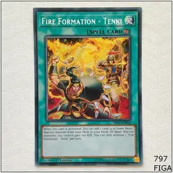 Fire Formation - Tenki - FIGA-EN028 - Secret Rare 1st Edition Yugioh - Image 1
