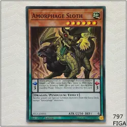 Amorphage Sloth - FIGA-EN056 - Super Rare 1st Edition Yugioh - Image 1