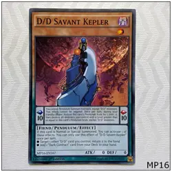 D/D Savant Kepler - MP16-EN167 - Common 1st Edition Yugioh - Image 1