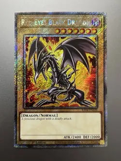 Yugioh - Red-Eyes Black Dragon Platinum Secret Rare RA04-EN109, NM, 1st Ed - Image 1
