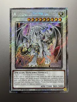 Yugioh - Azure-Eyes Silver Dragon Platinum Secret Rare RA04-EN208, NM, 1st Ed - Image 1