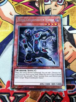 Ninja Grandmaster Hanzo ra04-en173 (NEW) Platinum-Secret Yu-Gi-Oh - Image 1