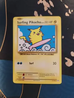 Surfing Pikachu 111/108 XY Evolutions Secret Rare Pokemon Trading Card Game - Image 1