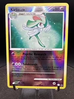 Pokemon TCG Card 2007 Secret Wonders - Kirlia 53/132 Reverse Holo - Image 1
