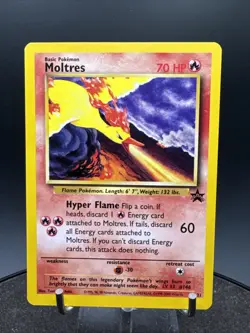Moltres 21 Wizards Of The Coast Original Black Star Promo Pokemon Card NM - Image 1