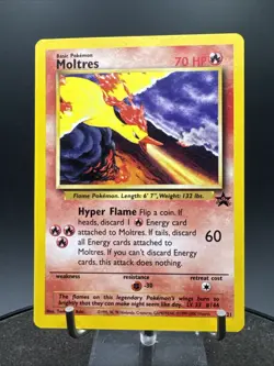 Moltres 21 Wizards Of The Coast Original Black Star Promo Pokemon Card NM - Image 3