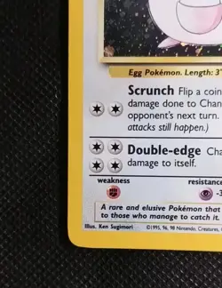 Chansey Base Set 2 Pokemon Card 1999 Holo Rare 3/130 WOTC - Good Played - Image 4