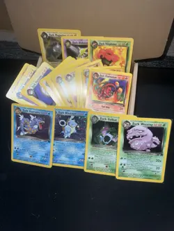 Vintage Lot Pokemon Card Collection Wotc Holos Dark Pokemon Tcg Blastoise More - Image 1