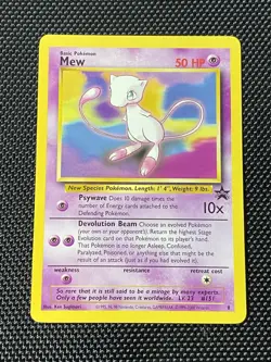 Mew 8 WOTC Black Star 8 Promo Pokemon Card TCG Regular Vintage - NM - Image 1