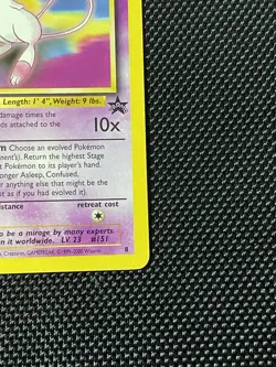 Mew 8 WOTC Black Star 8 Promo Pokemon Card TCG Regular Vintage - NM - Image 4