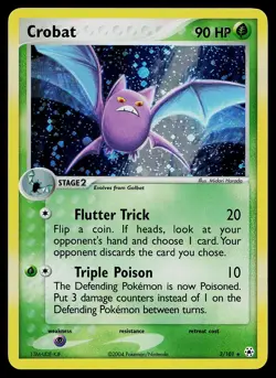 Pokemon Card - Crobat Hidden Legends 3/101 Holo Rare - Image 1