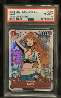 Nami ST01-007 TR One Piece TCG Card Game Alternate Art Treasure Rare OP-06 TAG10 - Image 1