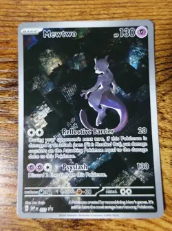 Mewtwo 052 Black Star Promo Scarlet & Violet Pokemon Card VLP-Near-Mint - Image 1