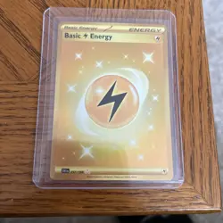 Pokemon TCG English Card Scarlet & Violet base Basic Lightning Energy 257/198 - Image 1