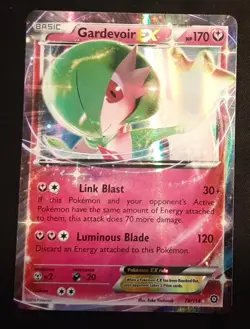 Gardevoir EX 78/114 2016 Ultra Rare Holo Pokemon Card CY Steam Siege LP - Image 1