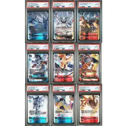 PSA ALL 10 DIGIMON CARD PB-19 OMNIMON BINDER SET JAPANESE - Image 1