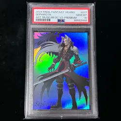 PSA 10 FINAL FANTASY VII ART MUSEUM DIGITAL CARD SEPHIROTH PREMIUM FOIL JAPANESE - Image 1