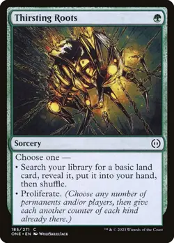 4x Thirsting Roots - NM - Phyrexia: All Will Be One - SPARROW MAGIC - Image 1