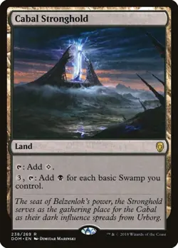 Cabal Stronghold - Dominaria - Magic the Gathering - MTG LP Lightly Played - Image 1