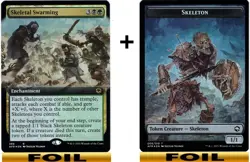 1x - Skeletal Swarming - [SELECT] + Skeleton Token - Forgotten Realms - NM MTG - Image 3