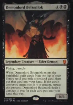 Demonlord Belzenlok - Dominaria: #86, Magic: The Gathering Nm R130 - Image 1