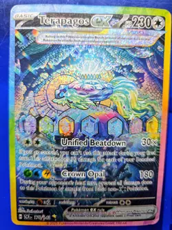 Pokemon TCG Terapagos EX 170/142 Stellar Crown Holo Special Illustration Rare - Image 1