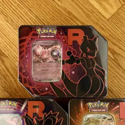 Pokemon TCG Sealed Destined Rivals Team Rocket Tin Set of 3 Brand New -- Sealed - Image 3