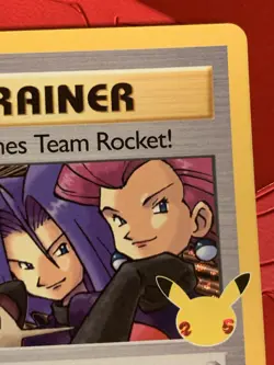 Pokemon Celebrations Here Comes Team Rocket #15/82 Holo Rare - Image 4
