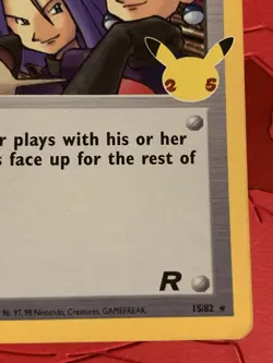 Pokemon Celebrations Here Comes Team Rocket #15/82 Holo Rare - Image 5