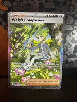 Wally's Compassion 186/132 Pokemon Mega Evolution SIR Holo NM - Image 1