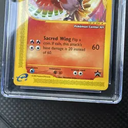 Ho-Oh #52 Pokemon Center NY Promo CGC 10 Black Star Promo CGC 10 Pokemon 2002 - Image 2
