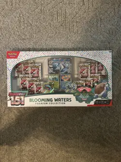 Pokemon TCG Scarlet & Violet 151 Blooming Waters Premium Collection Box Sealed - Image 1