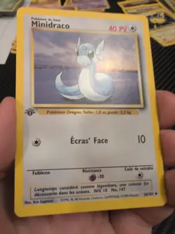 1999 Pokemon French 1st Edition Dratini #26 NM - Image 2