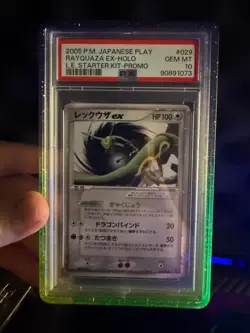 Rayquaza EX Pokemon 2005 Holo L.E Starter Kit Promo Japanese 029/PLAY PSA 10 - Image 1