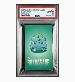 Pokemon 2000 Sandylion Bulbasaur PSA 10 POP1 RARE - Image 1